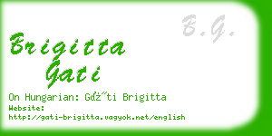 brigitta gati business card